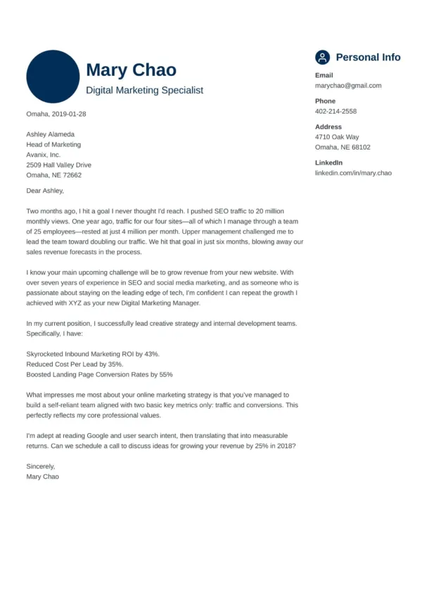 37788 concise cover letter
