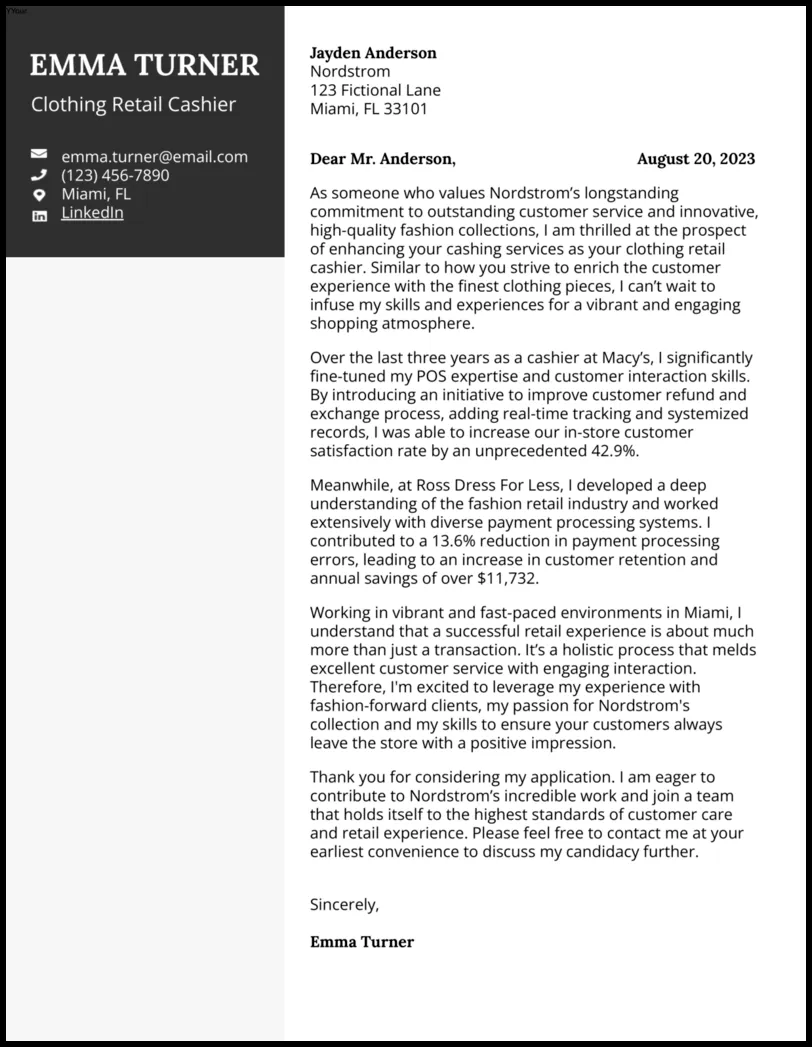 37792 cover letter clothing store formatting