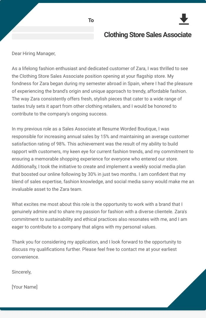 37792 cover letter clothing store intro