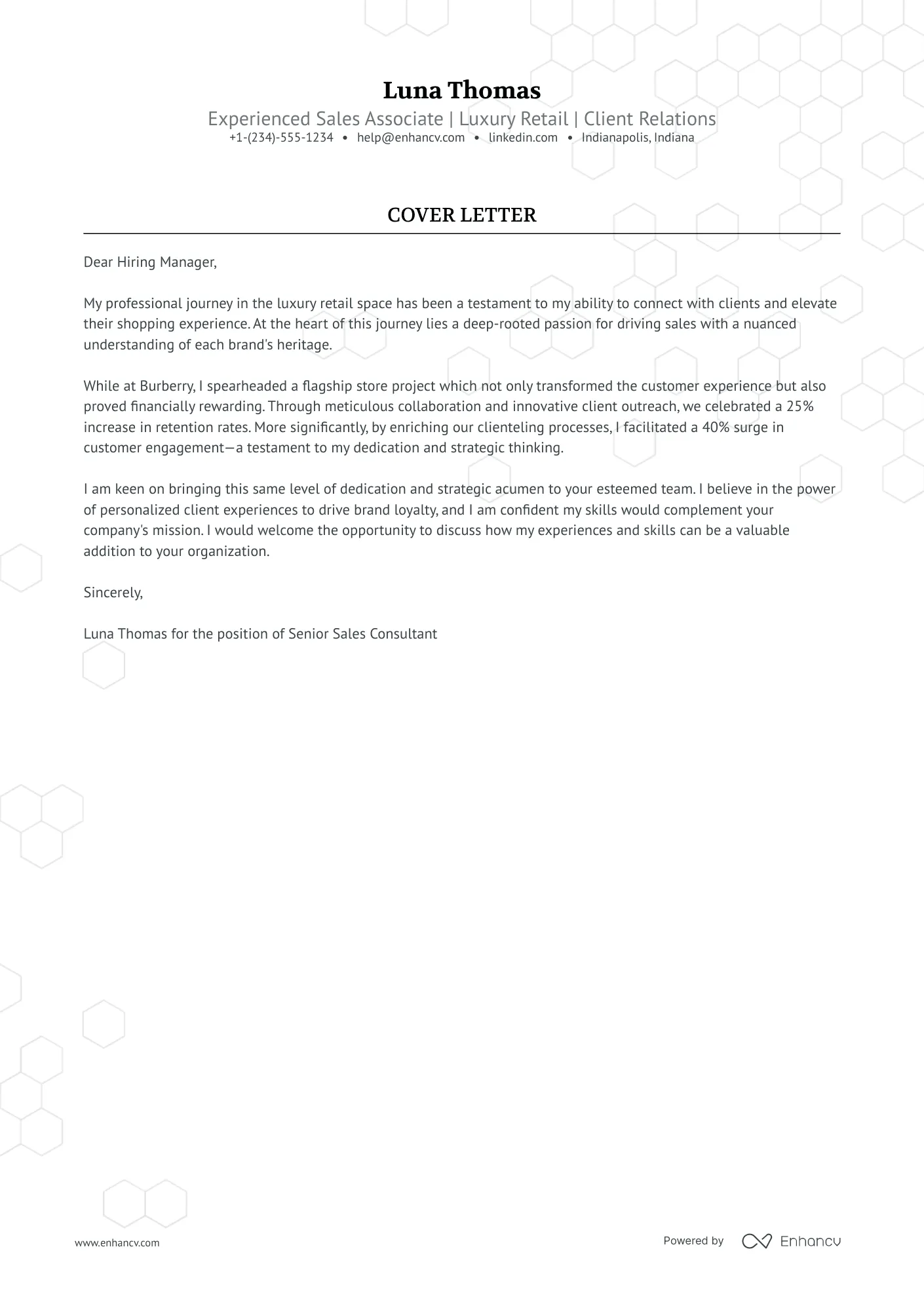 37792 cover letter clothing store sales associate