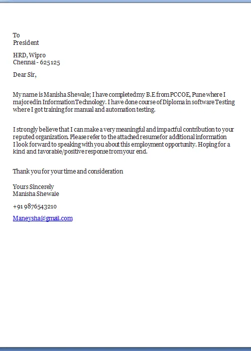37799 resume cover letter