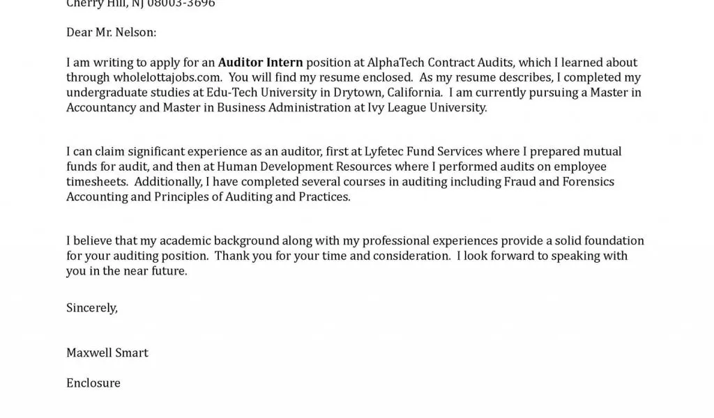 37836 internship cover letter skills
