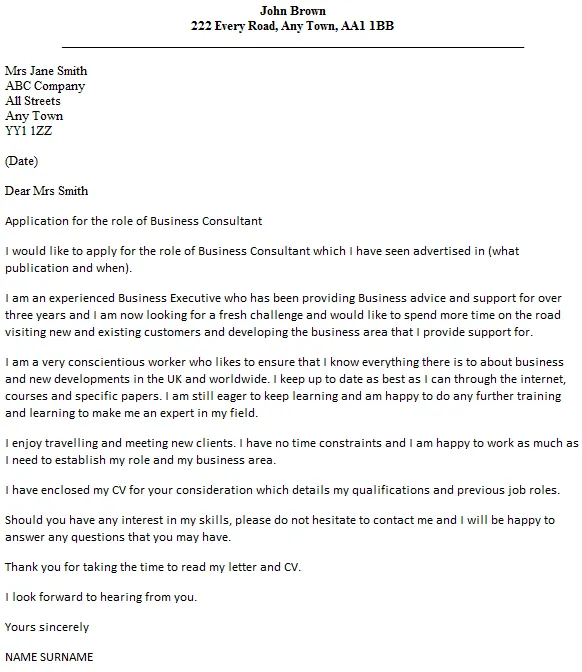 37841 consultant cover letter skills