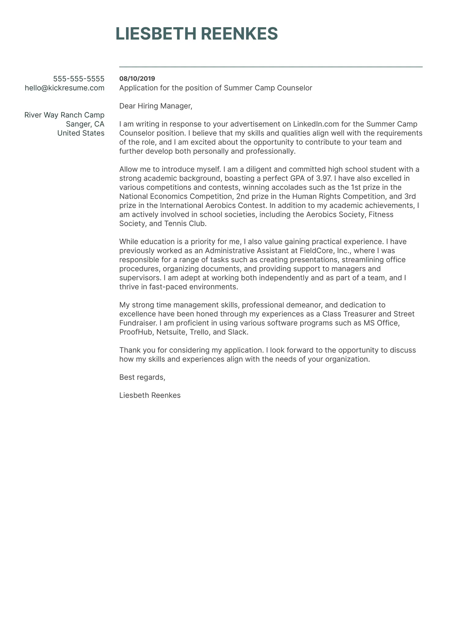 37842 cover letter closing