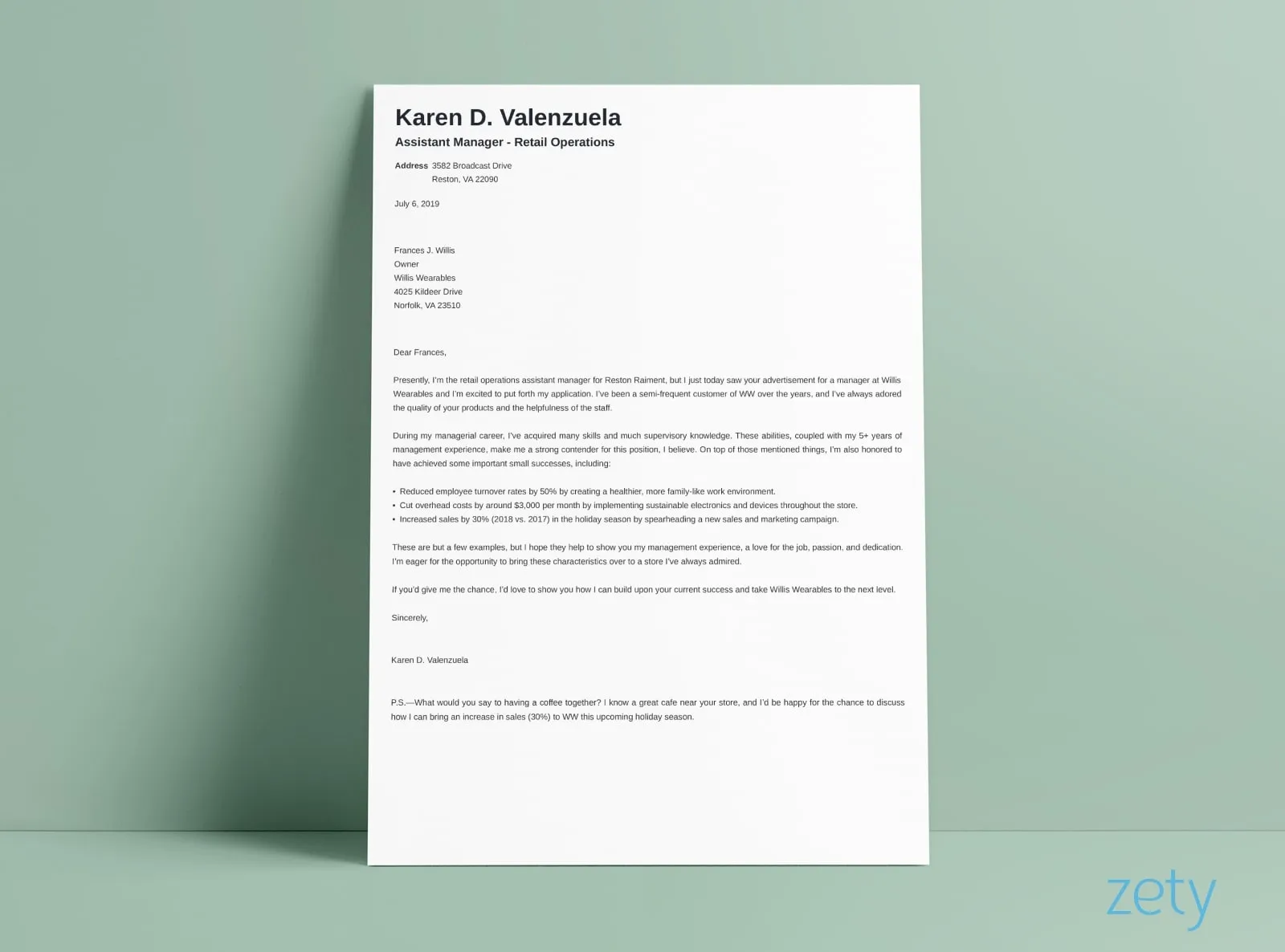 37853 cover letter formatting