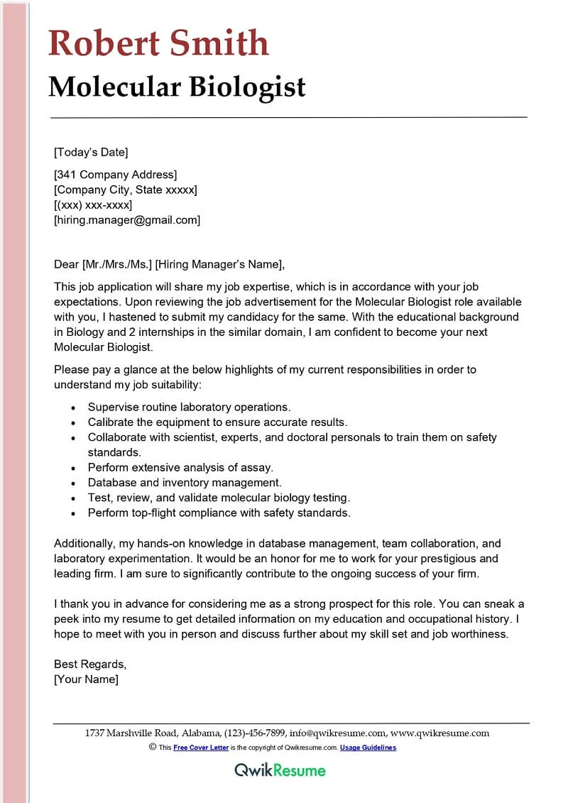 37858 biology cover letter goals