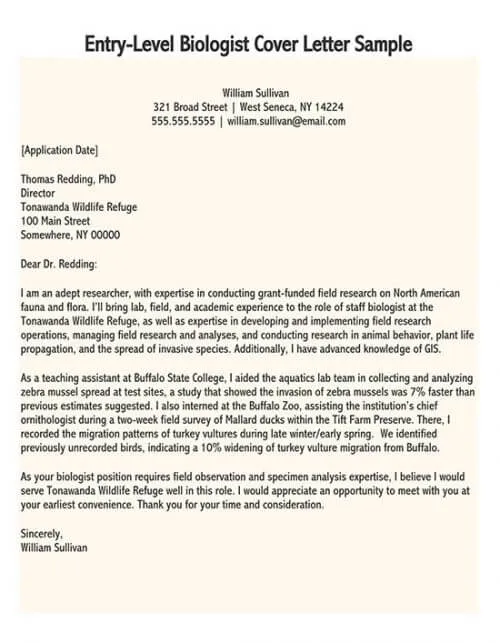37858 biology cover letter review