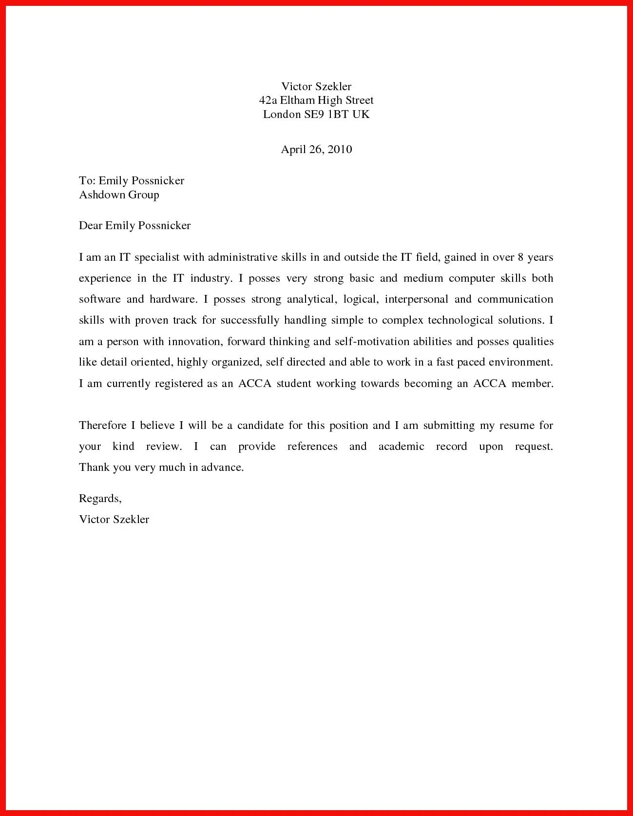 37865 cover letter tips