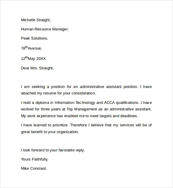 37866 cover letter structure