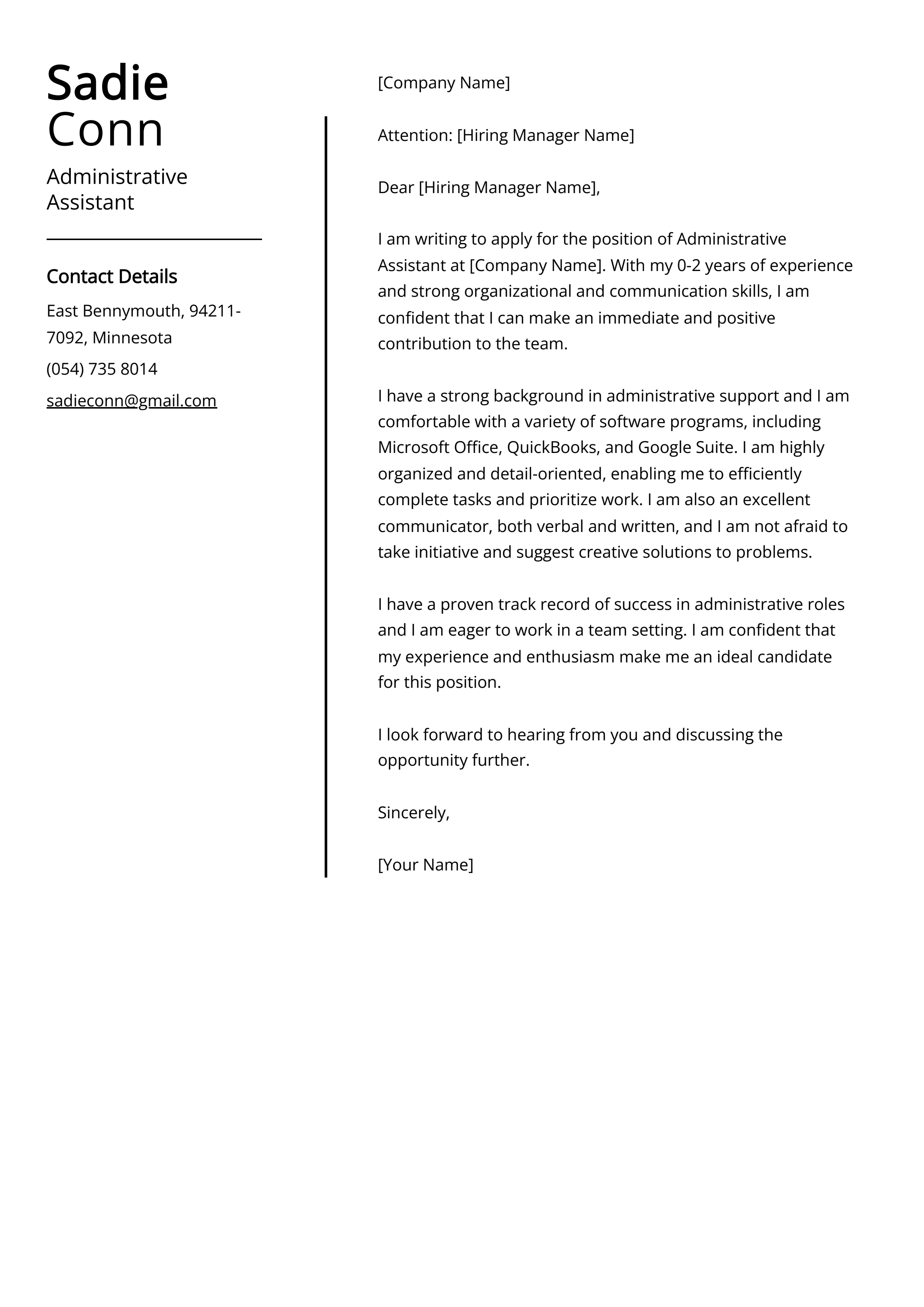 37866 proofreading cover letter