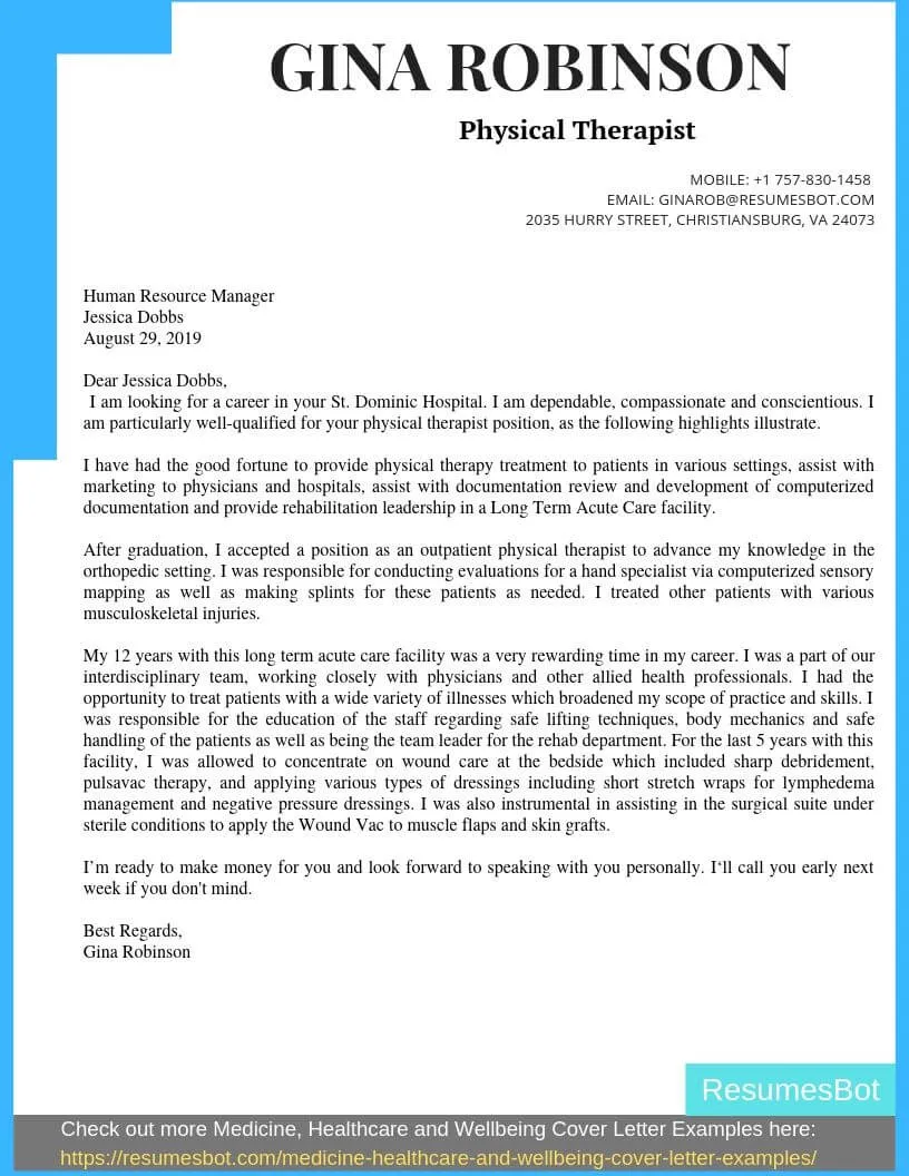 37869 new therapist cover letter example