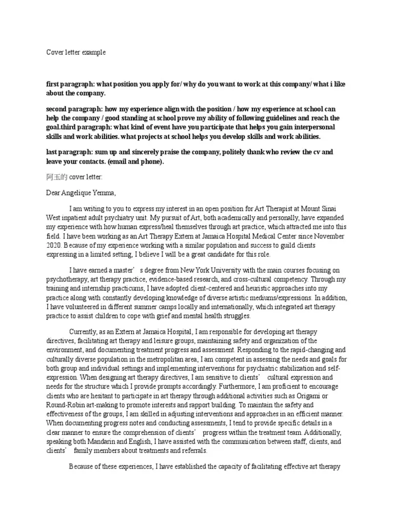 37869 therapist cover letter writing