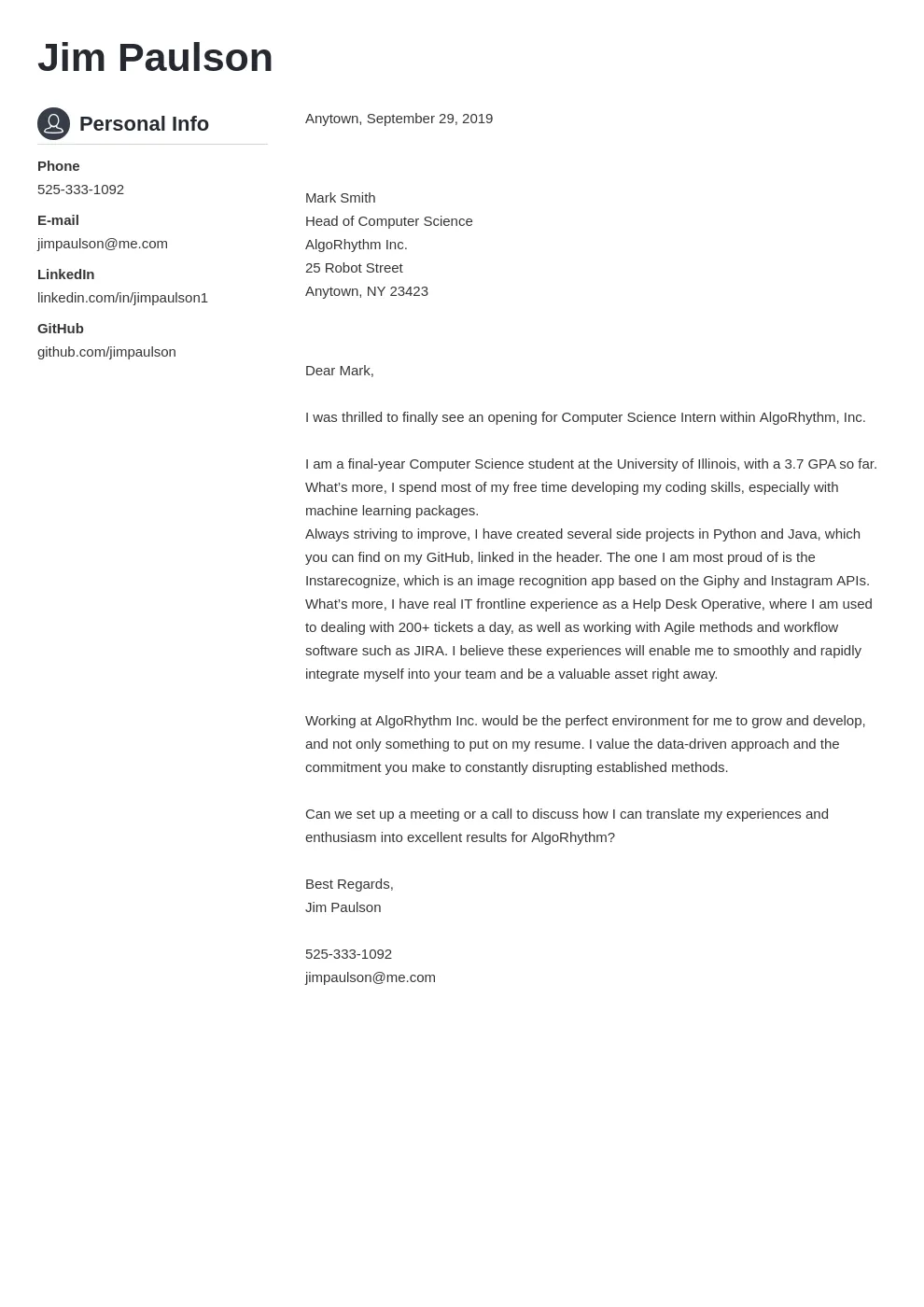 37874 cover letter formatting