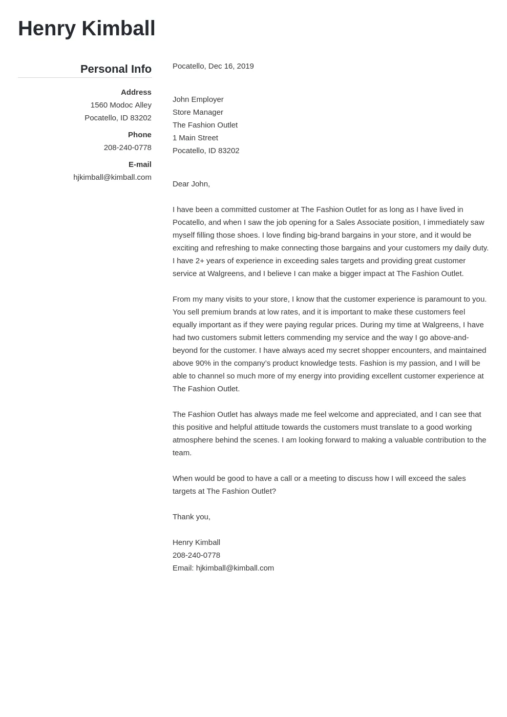 37876 sales associate cover letter achievements