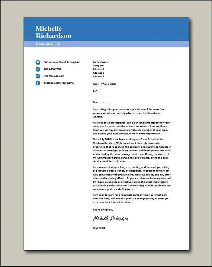 37876 sales associate formatting