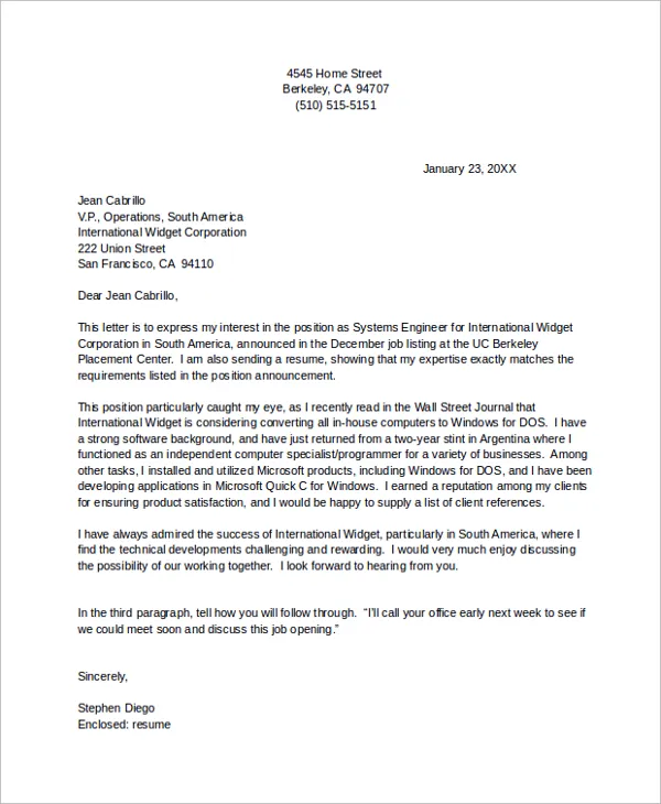 37890 cover letter basics