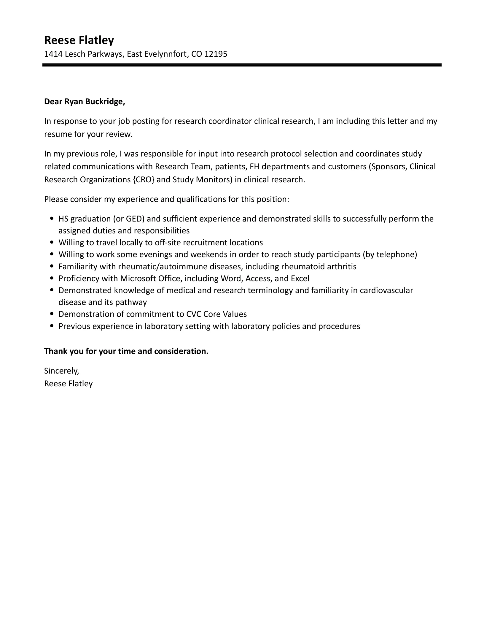 37892 demonstrating knowledge cover letter