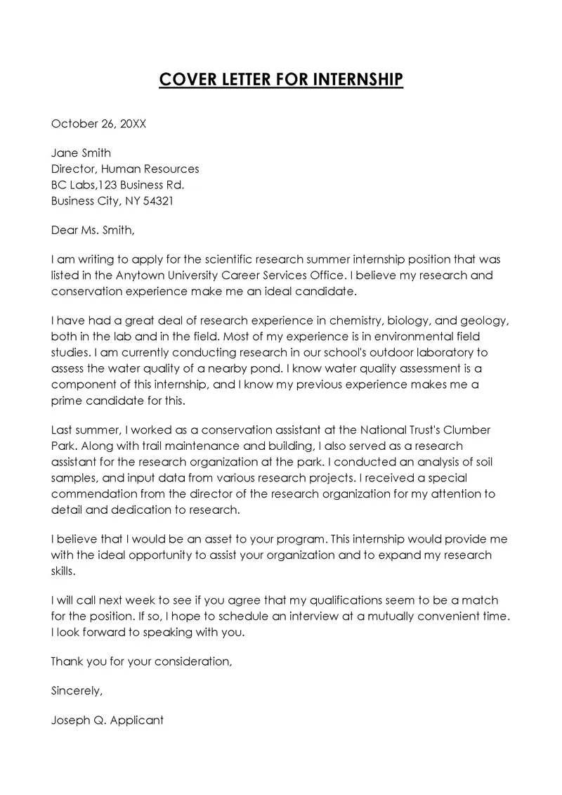 37895 marketing internship cover letter