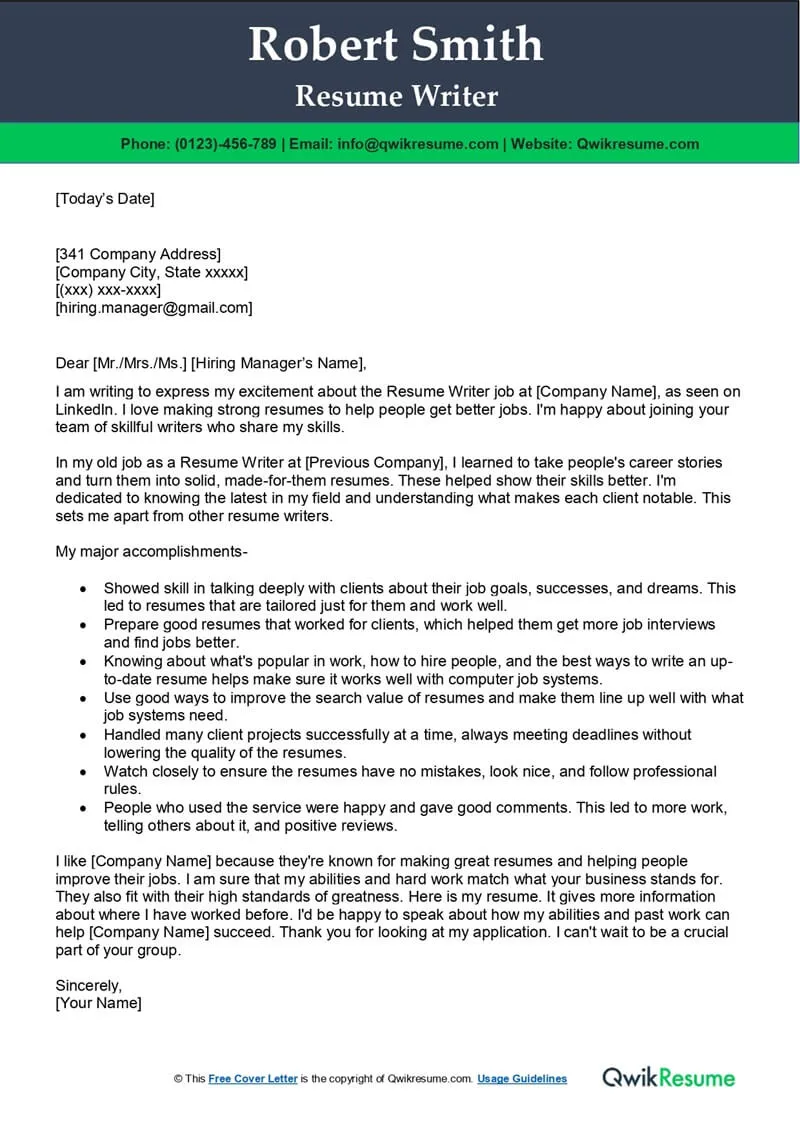 37904 resume cover letter writer 5