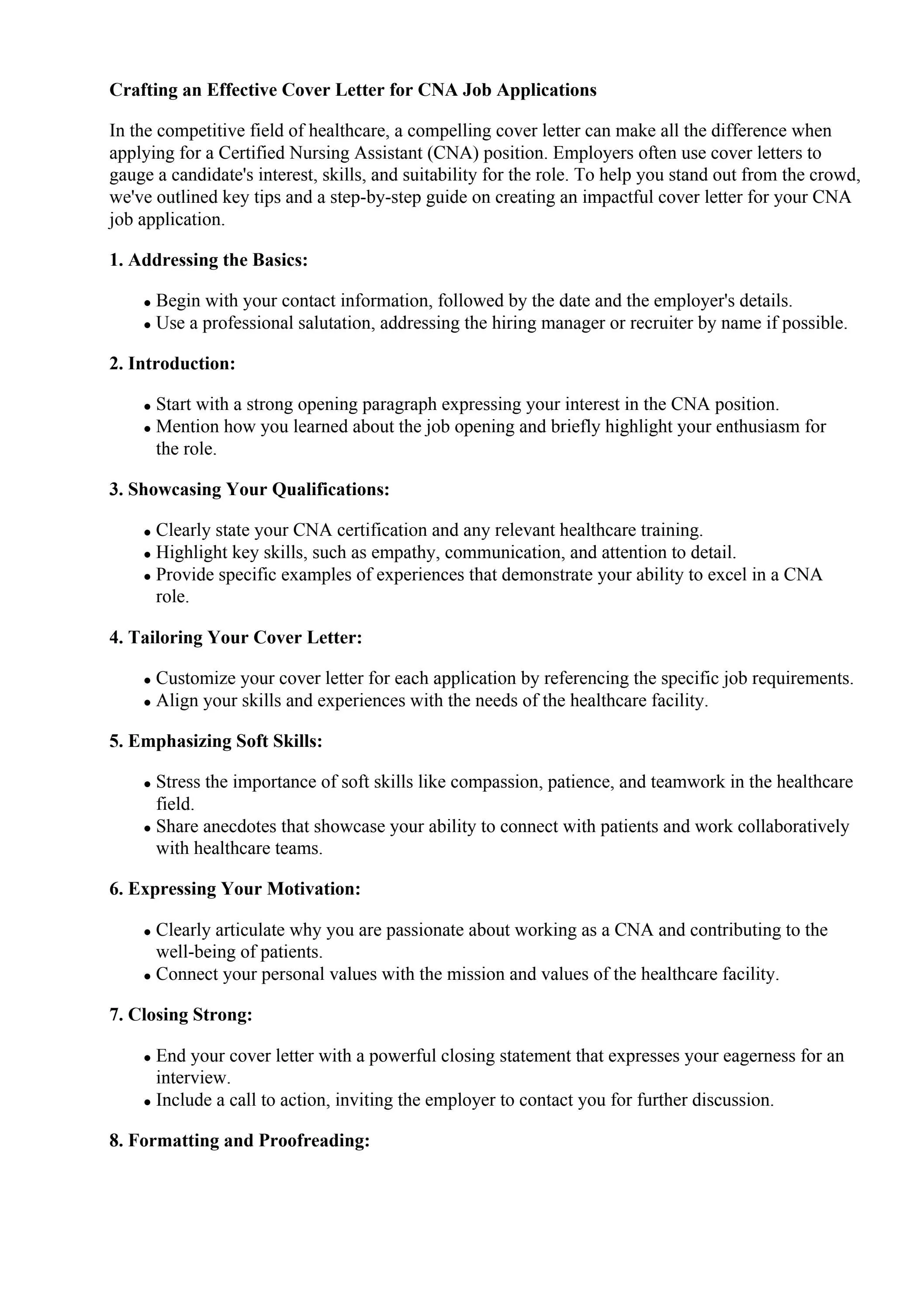 37907 cna cover letter formatting