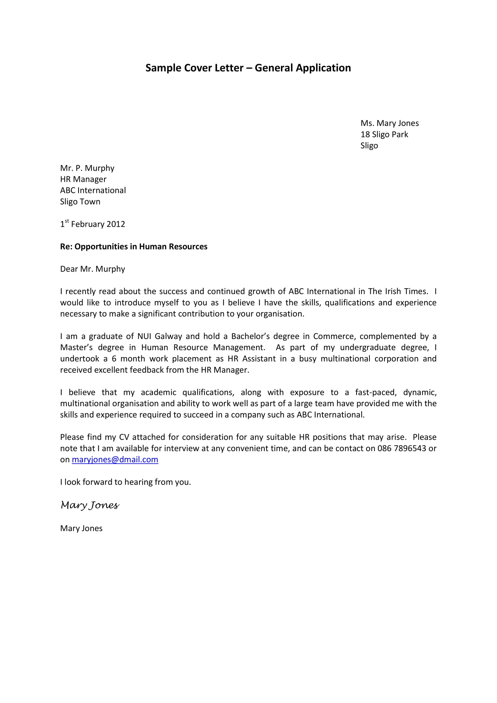 37909 resume and cover letter