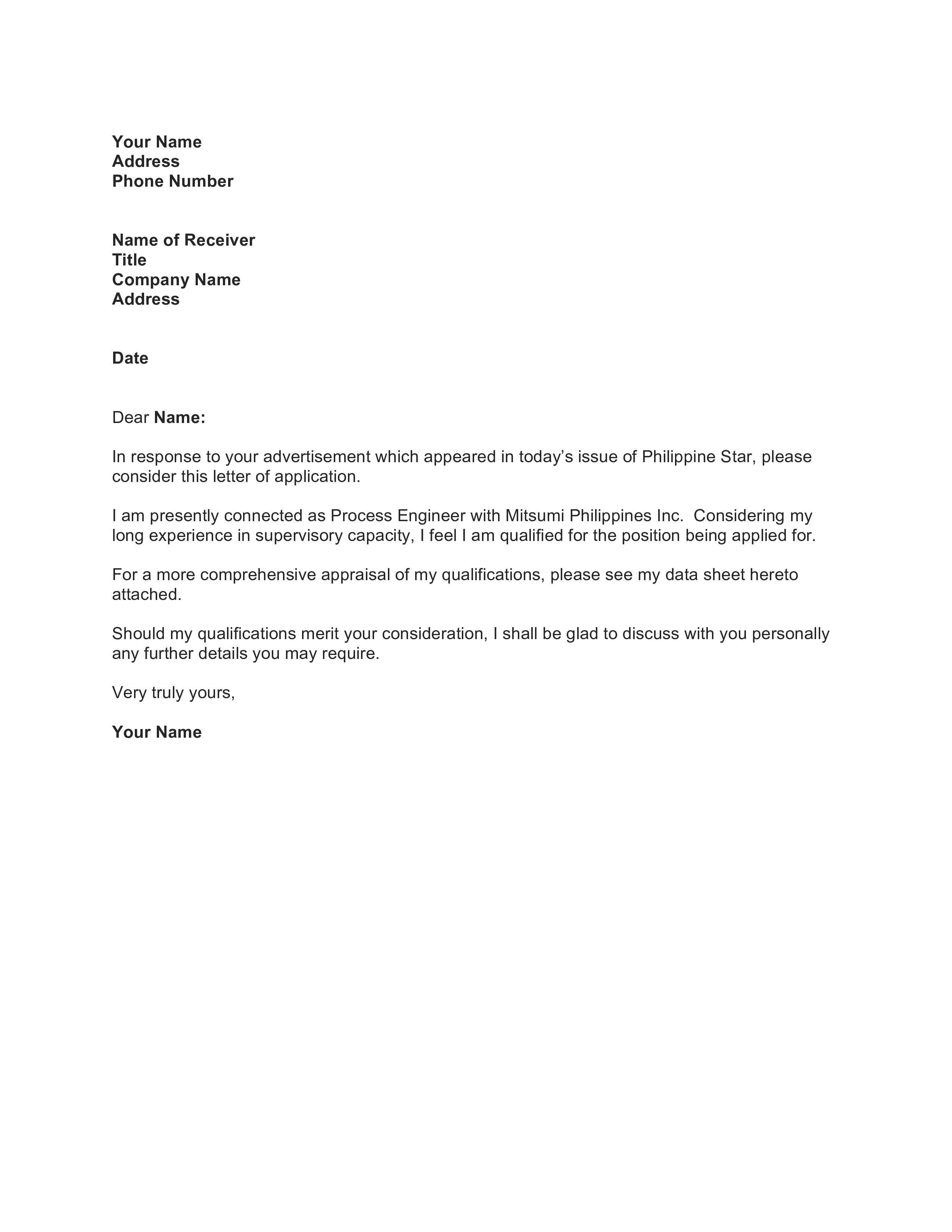 37918 process engineering cover letter header