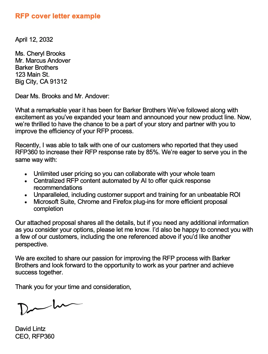 37938 rfp cover letter components