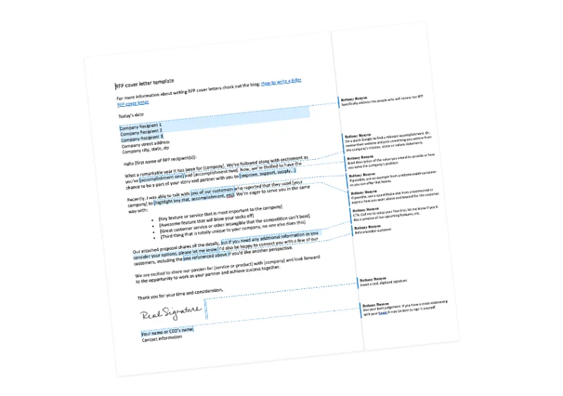 37938 rfp cover letter executive summary
