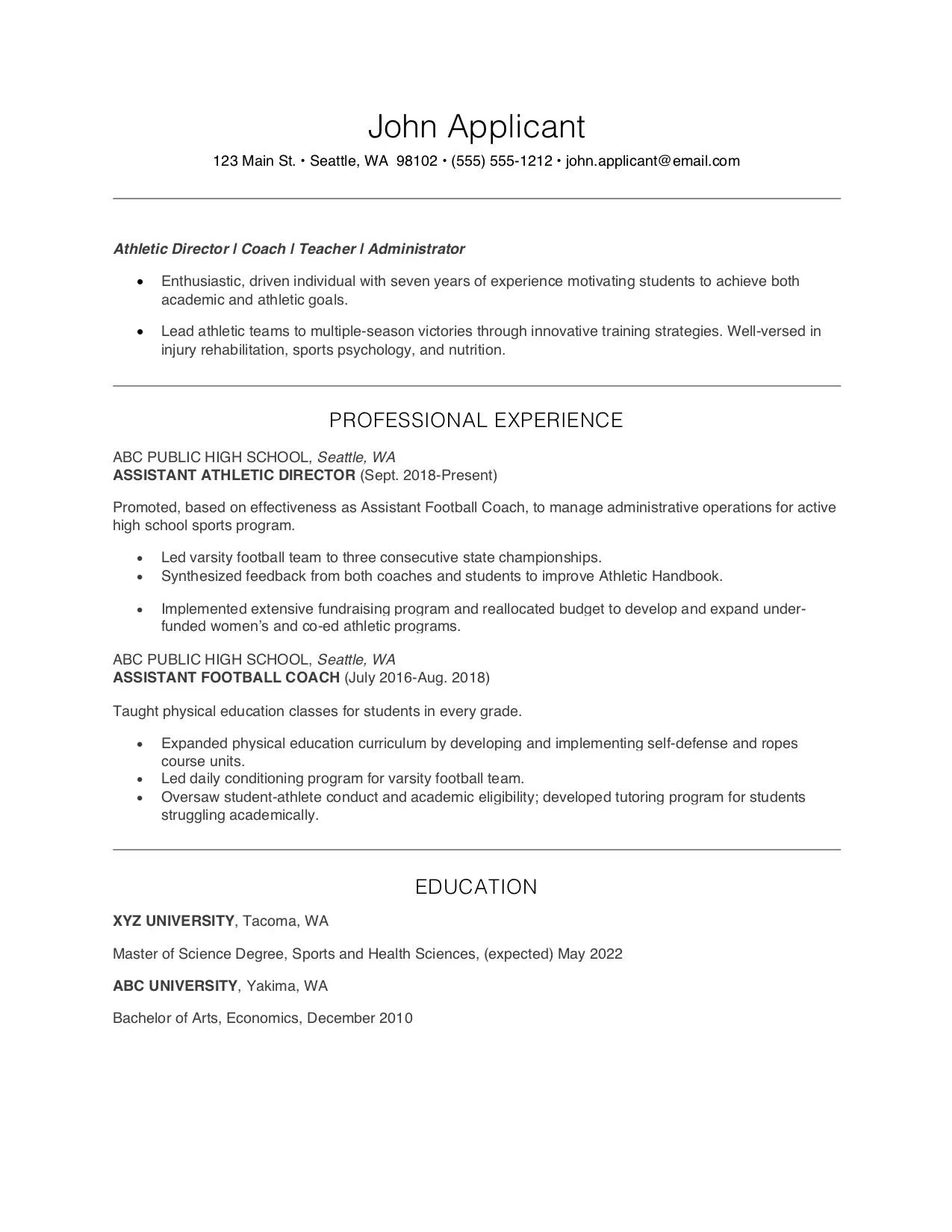 37941 athletic director skills