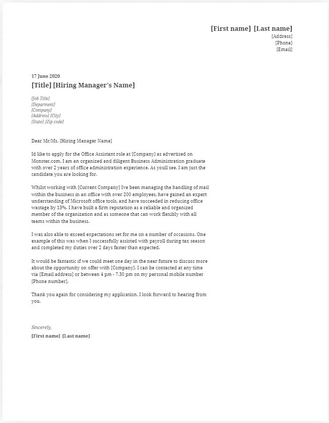 37943 proofreading cover letter