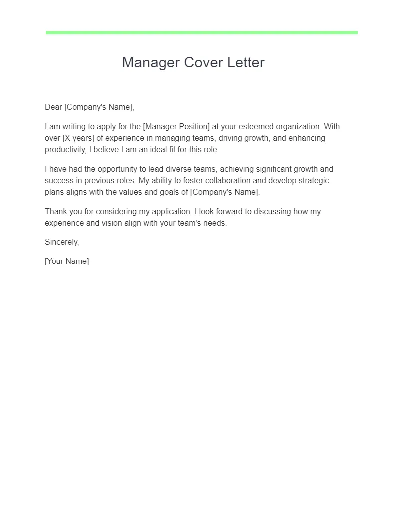 37946 manager cover letter header
