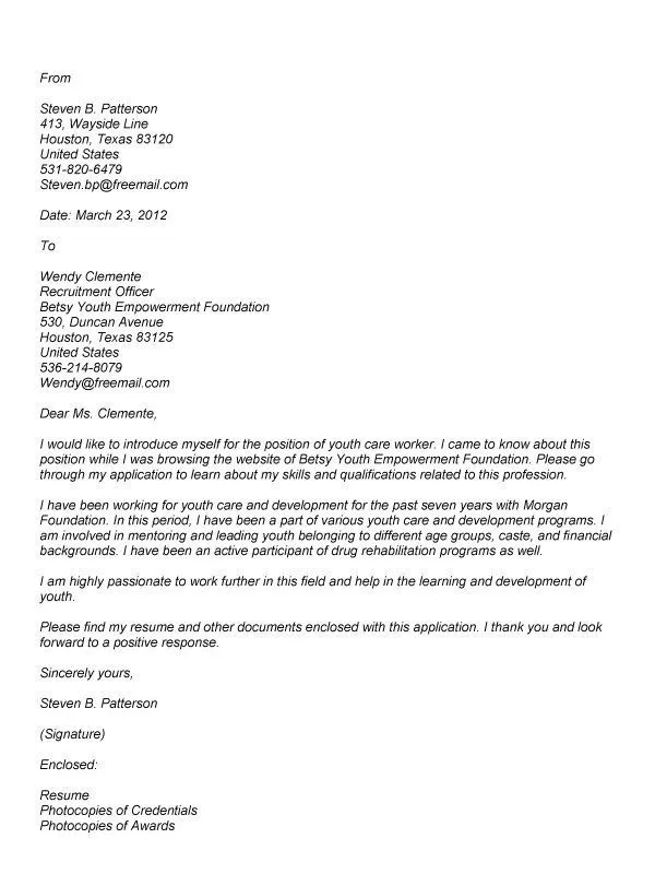 37967 highlighting skills cover letter