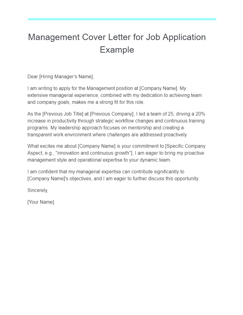 37975 management cover letter formatting