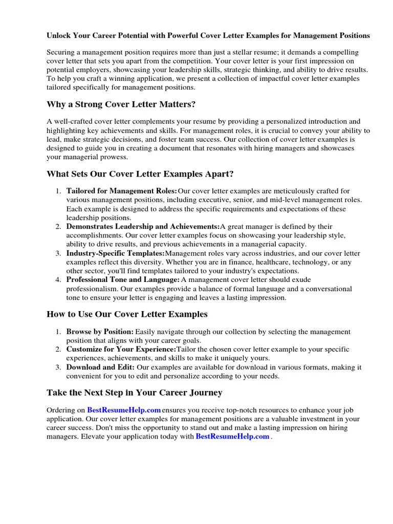37975 management cover letter importance