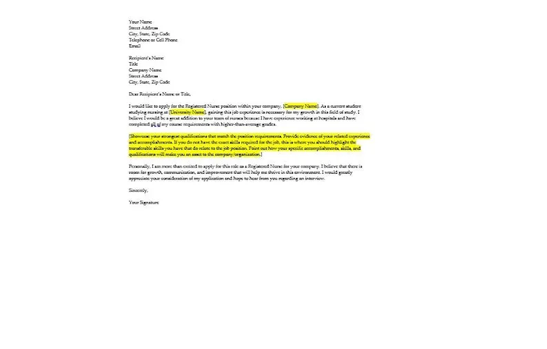 37978 professional cover letter