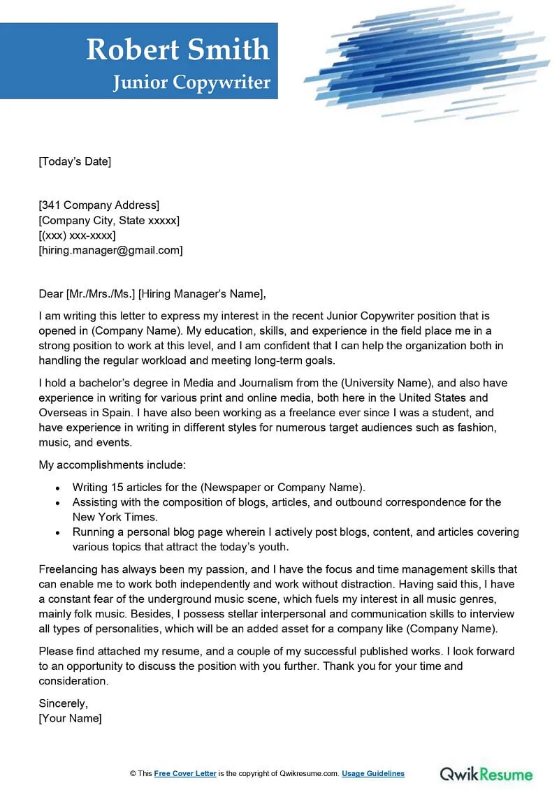 37993 cover letter copywriter ats optimization