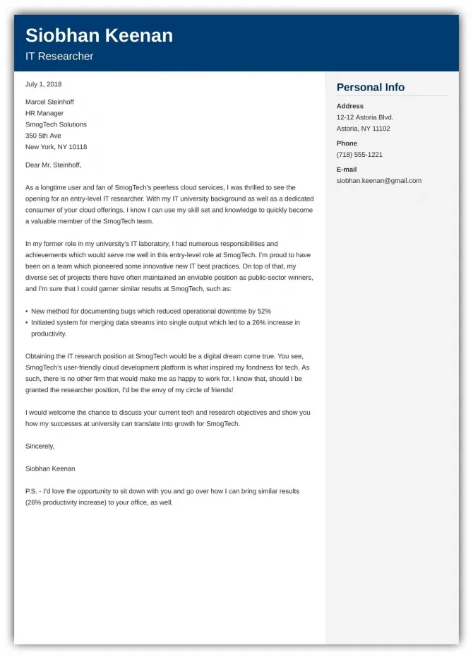37997 tailoring cover letter