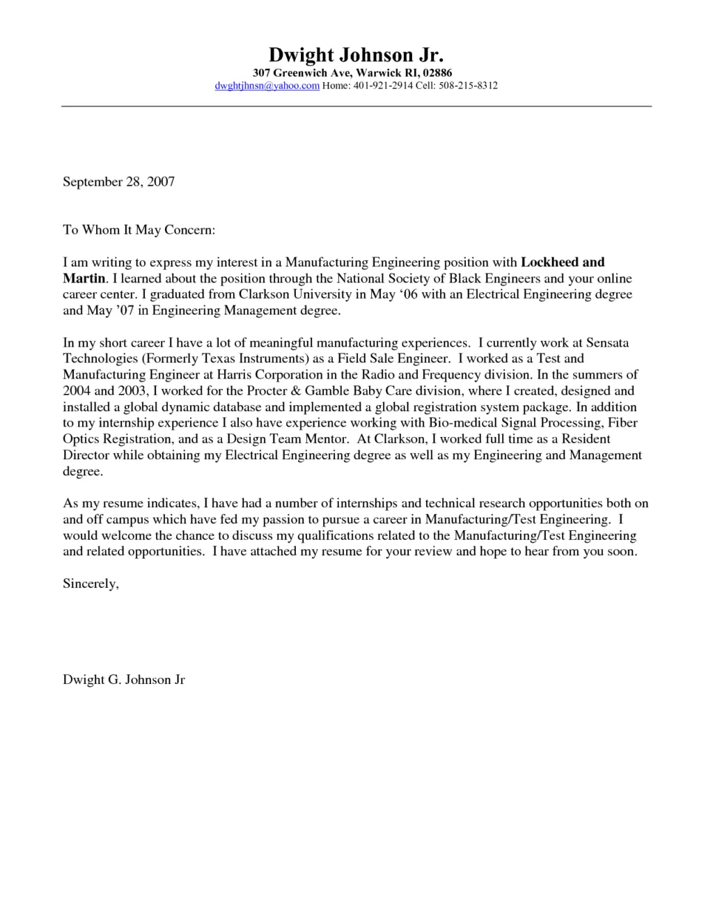 37997 volunteer experience cover letter