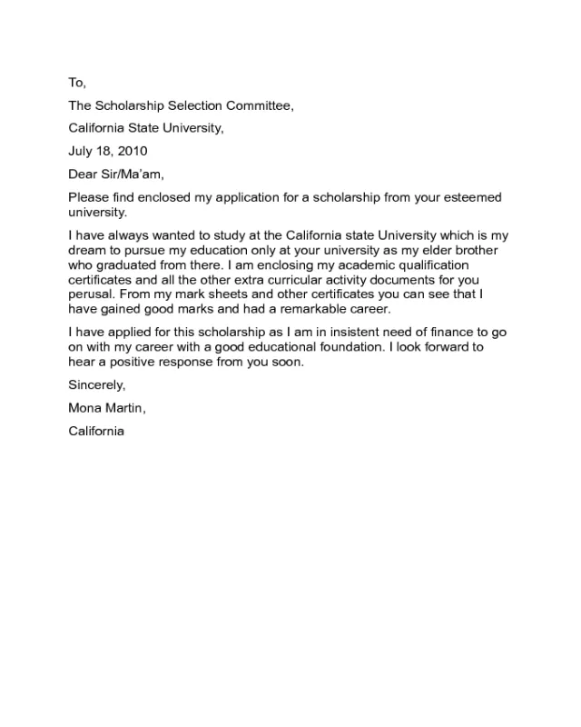 37999 scholarship cover letter guide