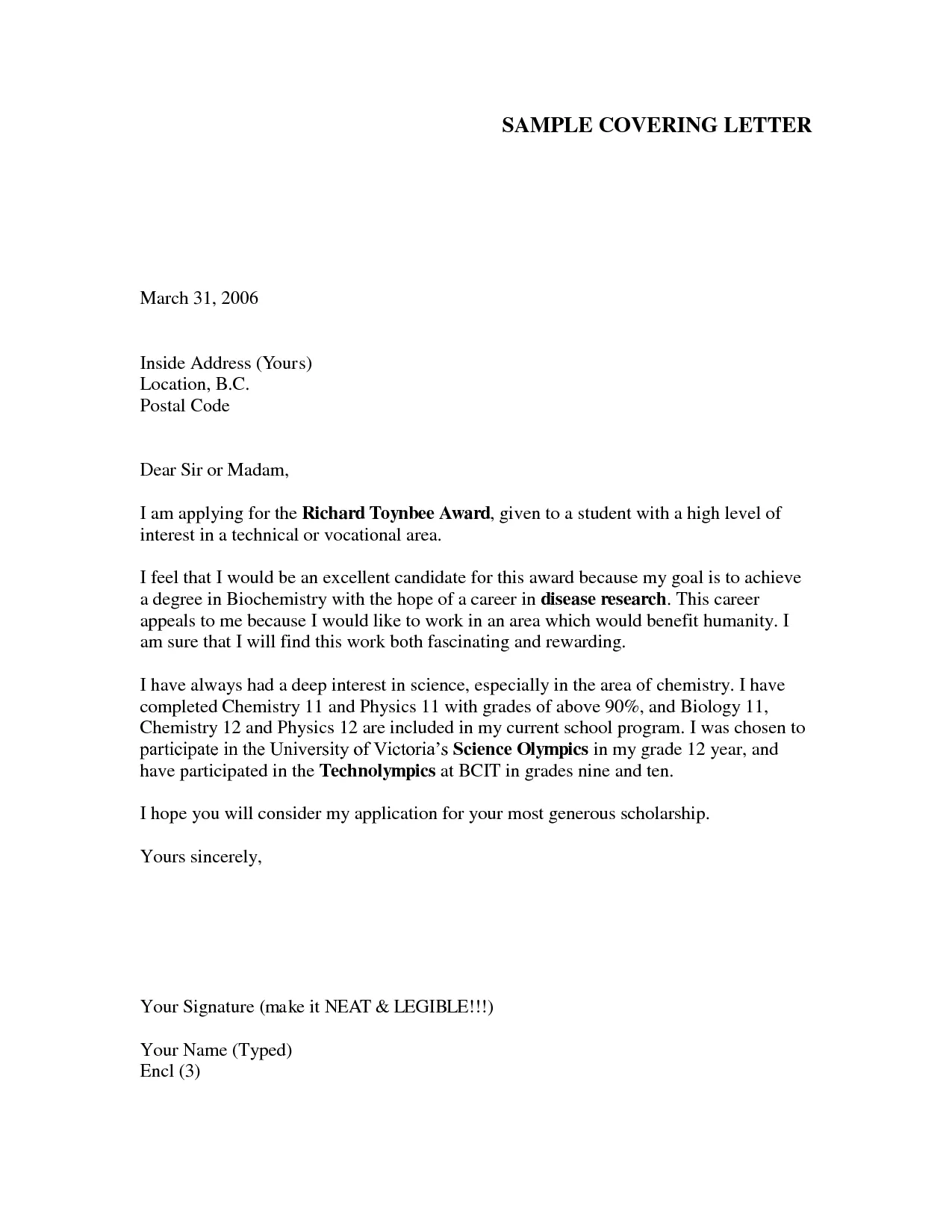 38003 cover letter structure