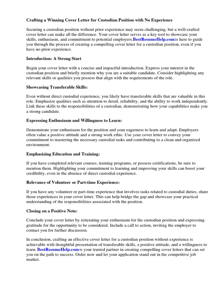 38009 custodian cover letter