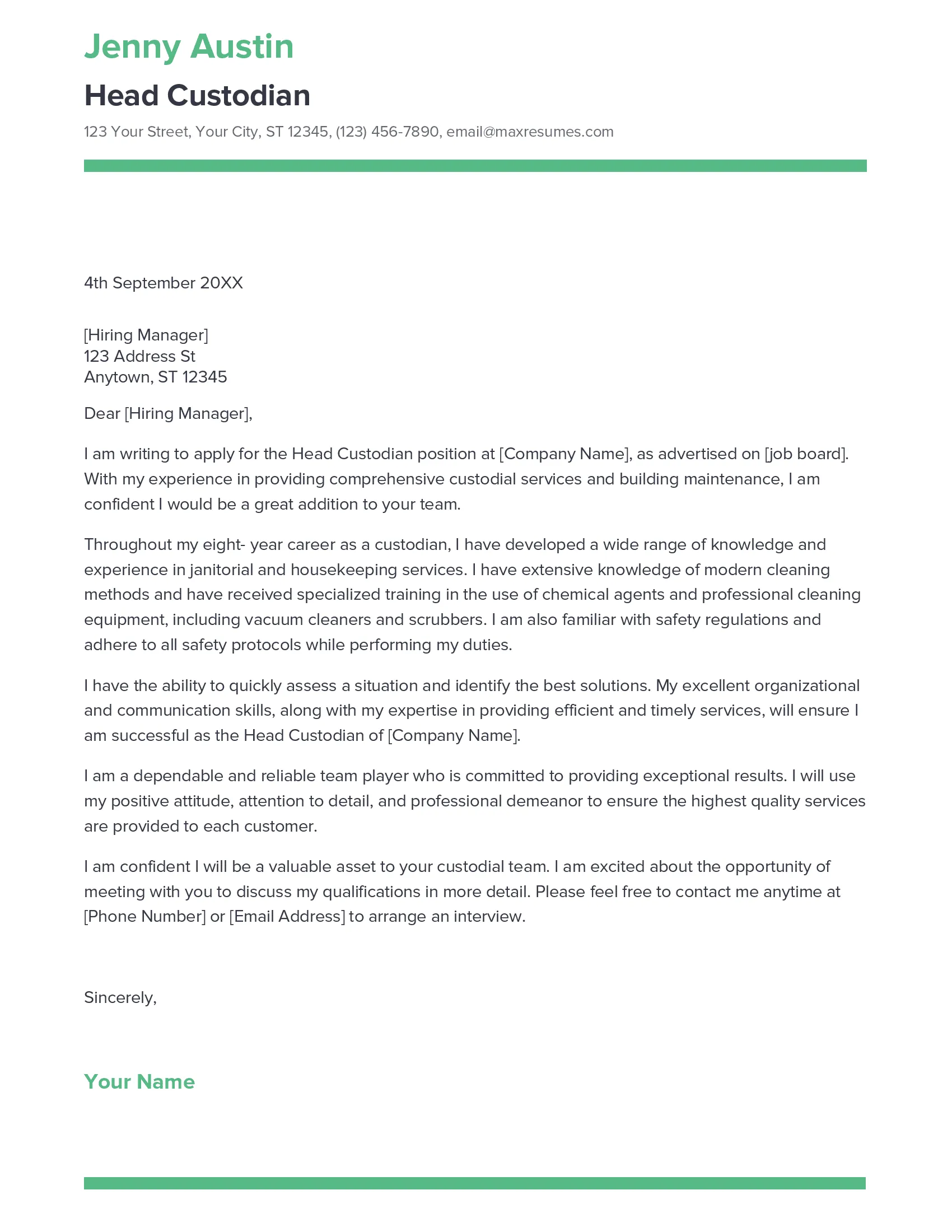 38009 tailoring cover letter