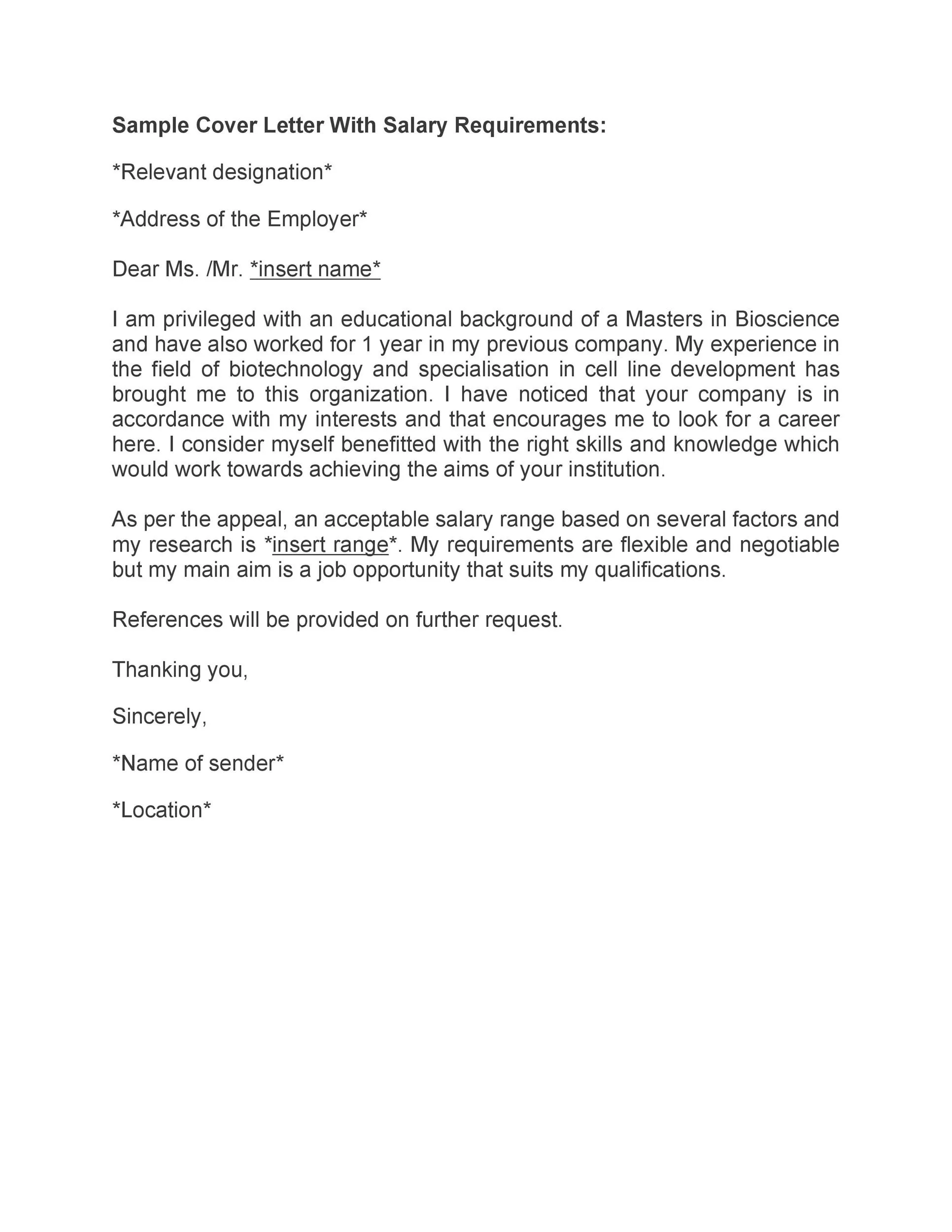 38016 cover letter salary expectations 3