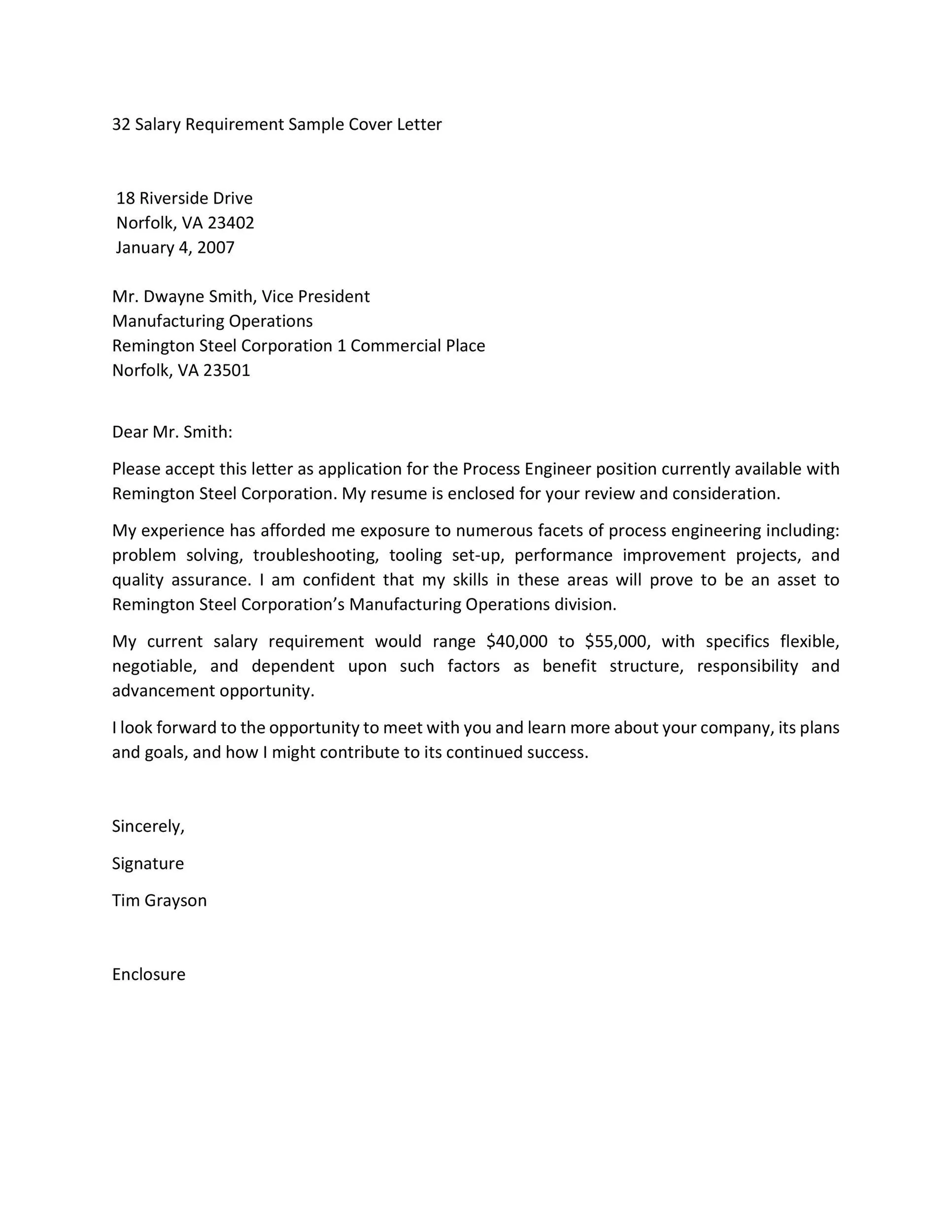 38016 cover letter salary expectations 5