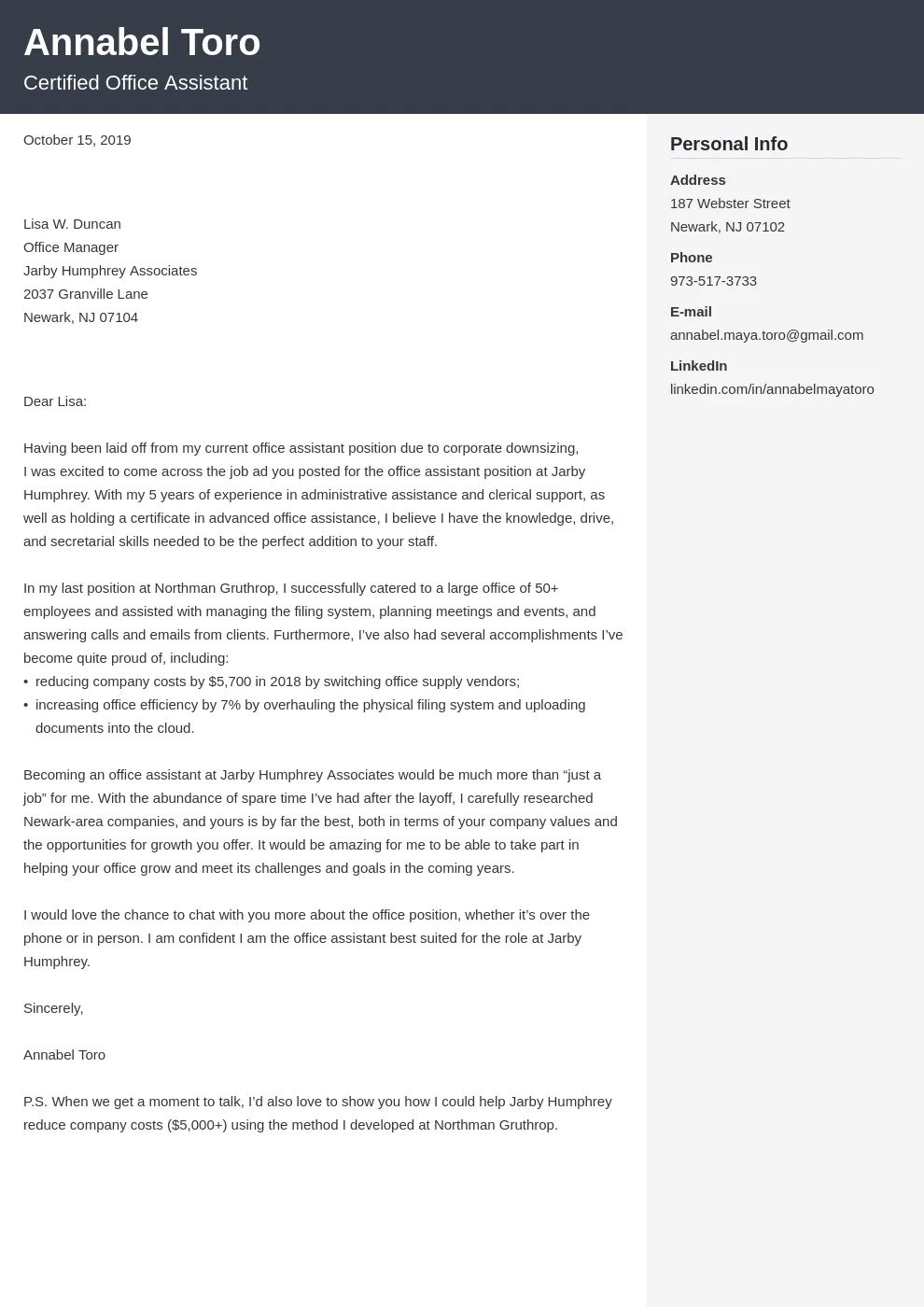 38021 cover letter structure