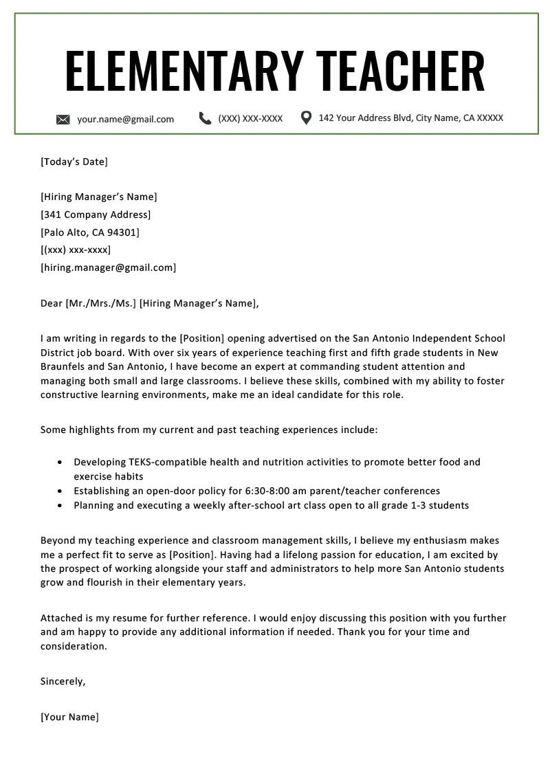 38023 teacher cover letter header