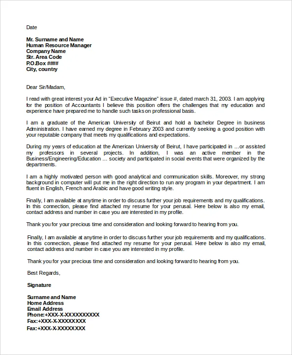 38025 cover letter structure