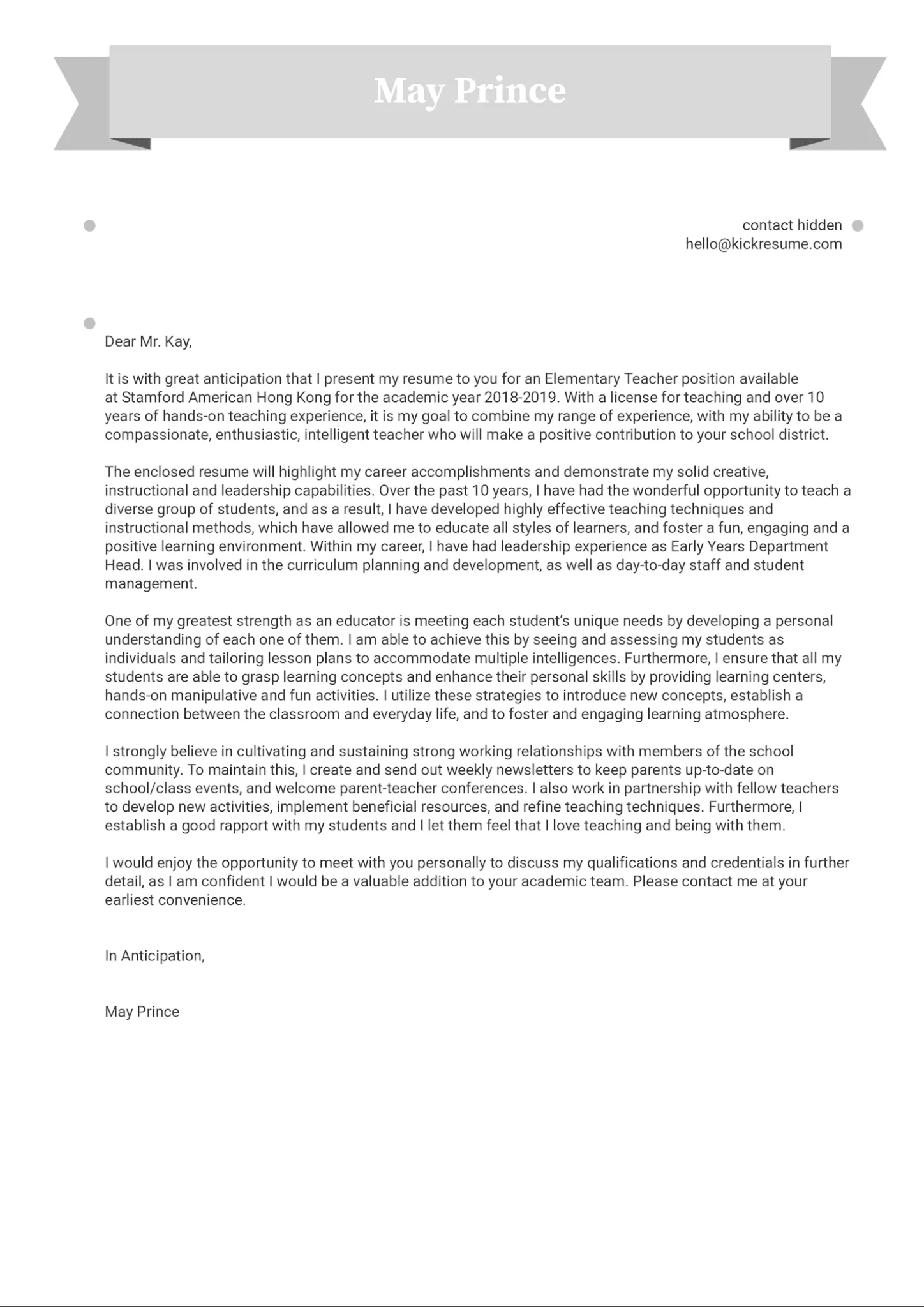 38035 teacher cover letter formatting