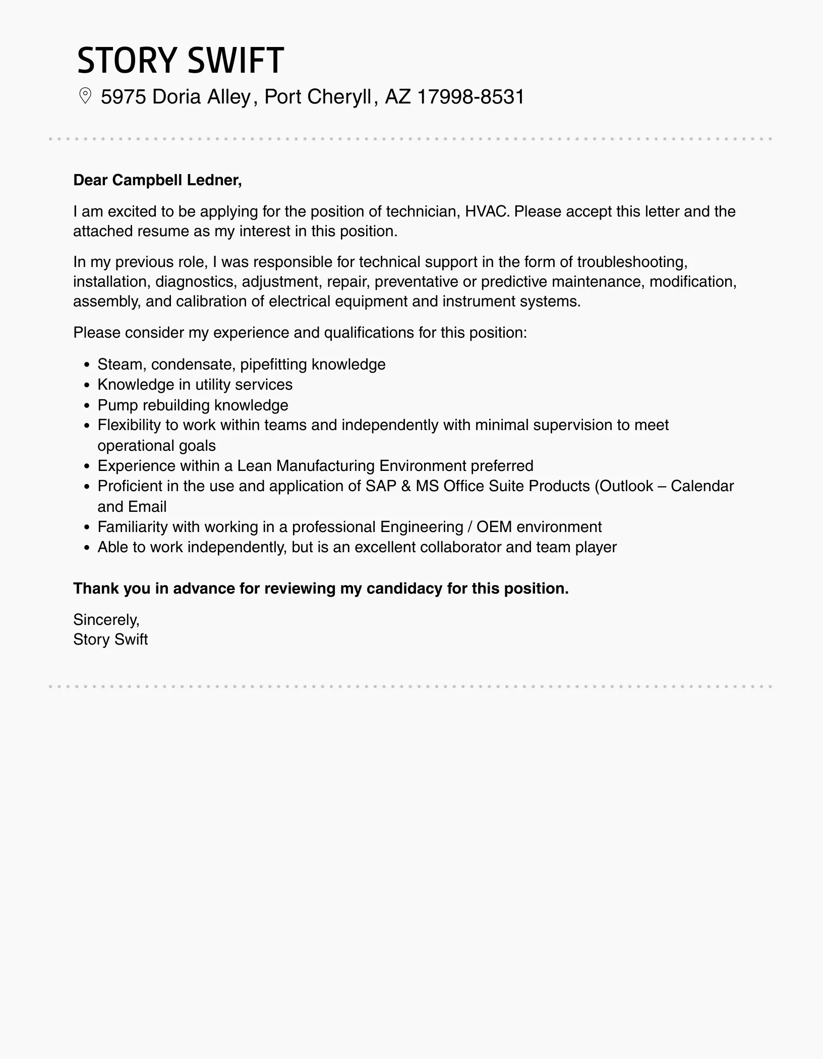 38067 hvac cover letter enthusiasm